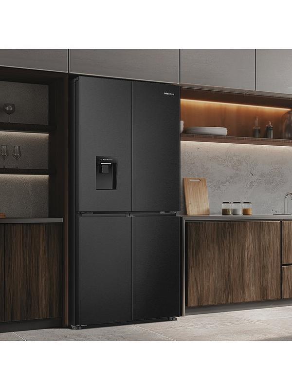 Hisense PureFlat Slim RQ5P470SMFE Total No Frost American Fridge Freezer with My Fresh Choice zone - Black Stainless Steel - Image 3